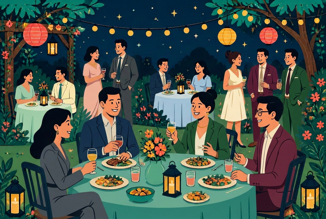 Illustration for Dinner