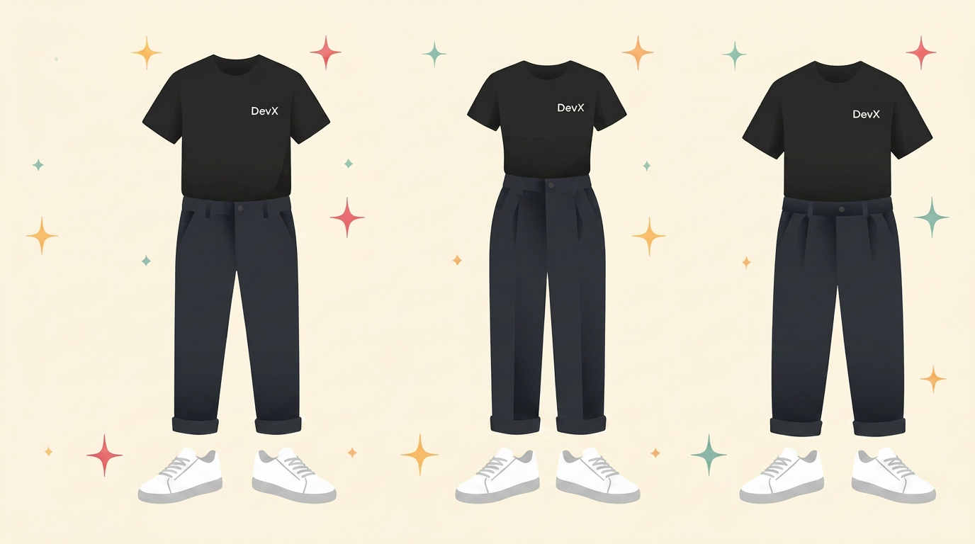 Outfit sample for Collared Black Tee (DevX / PhiDesigns / eezily / M91)