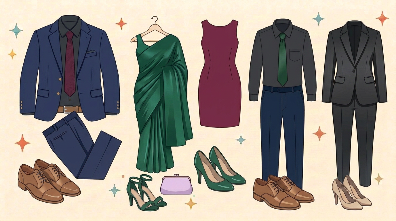 Outfit sample for Party Formals — jeans not allowed