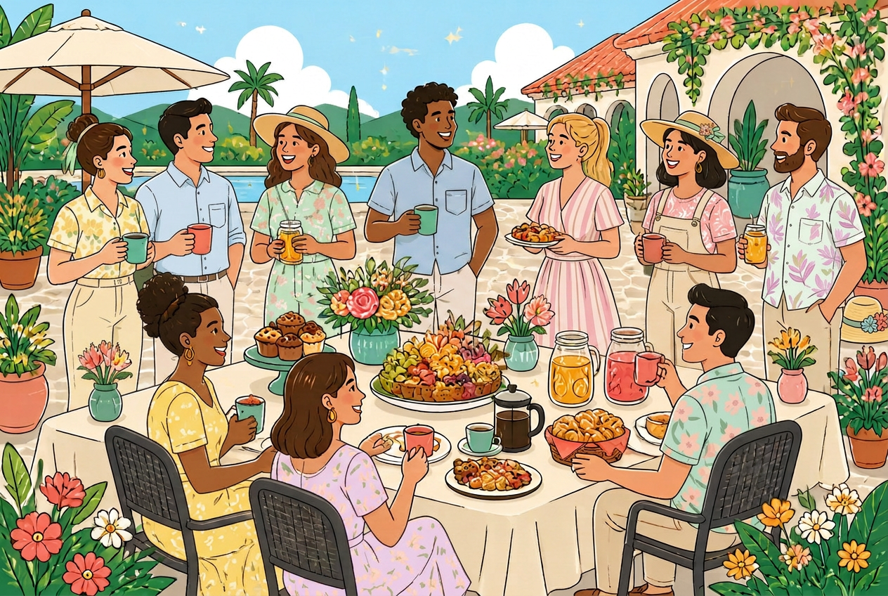 Illustration for Team Brunch